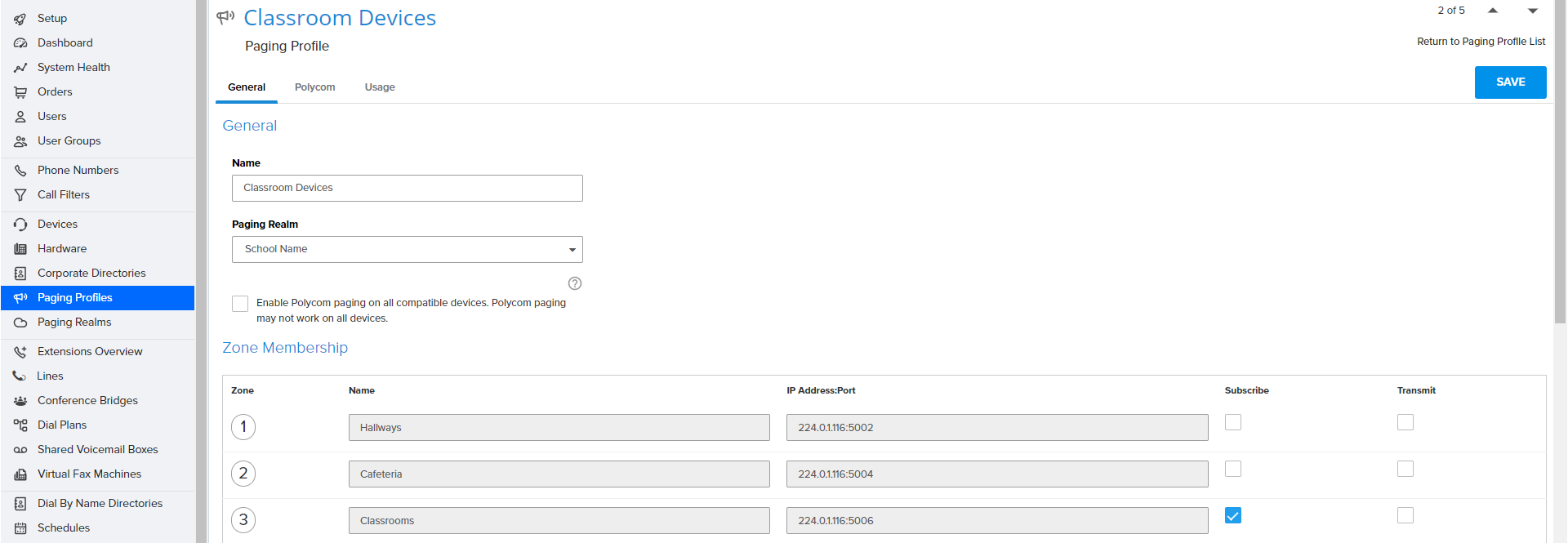 Paging System Setup Example GoTo Admin Support