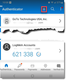 Add an Account to Microsoft Authenticator