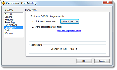 how to change preferences on gotomeeting