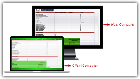 Your client computer is the computer you use to access and connect to your host computer.