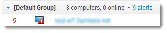 Triggered Alerts in Detail view