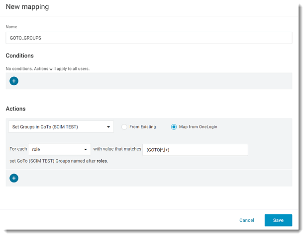 Add Rule for Parent App in OneLogin