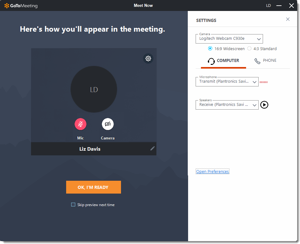 gotomeeting camera zoom