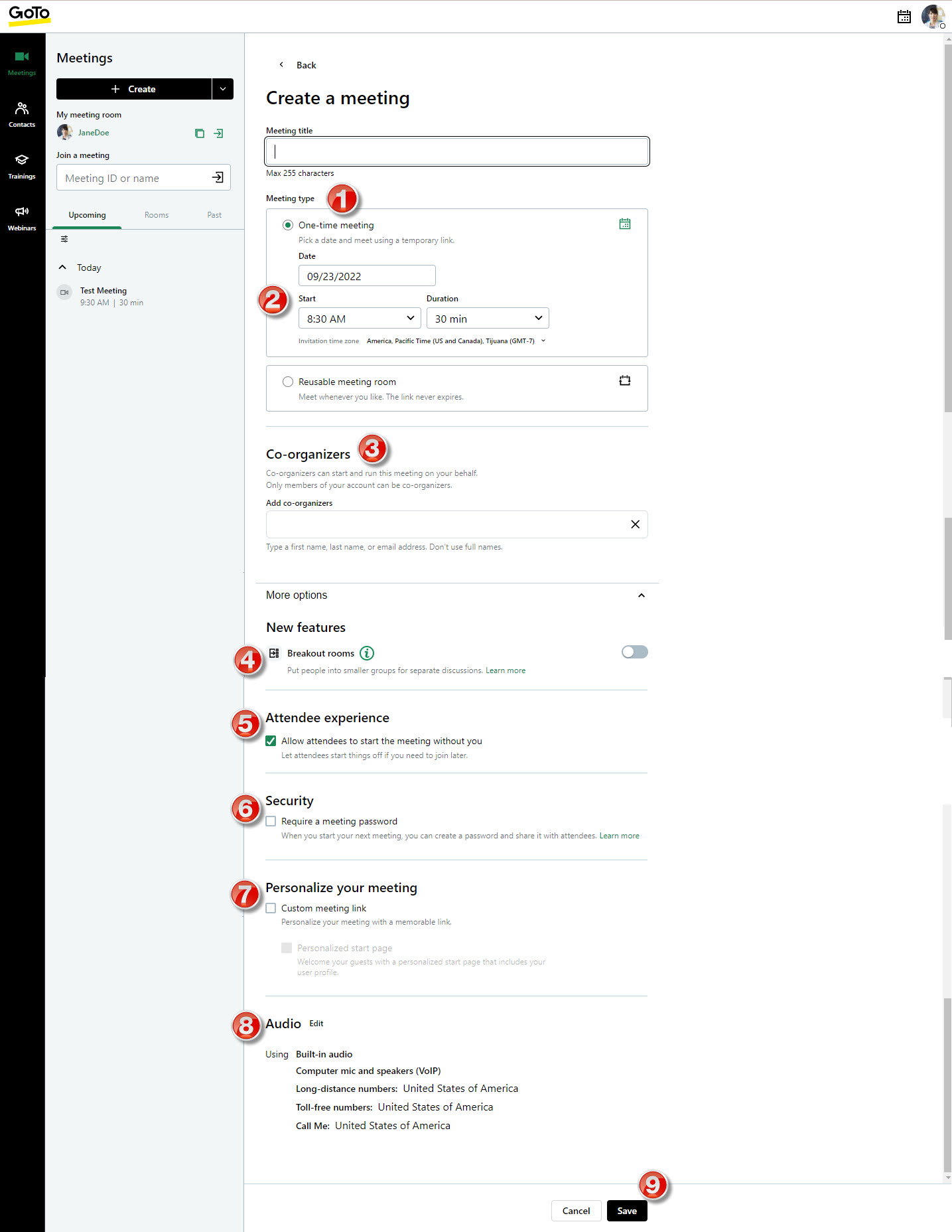 GoTo App User Guide GoTo Meeting Support