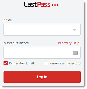 Web browser extension login window