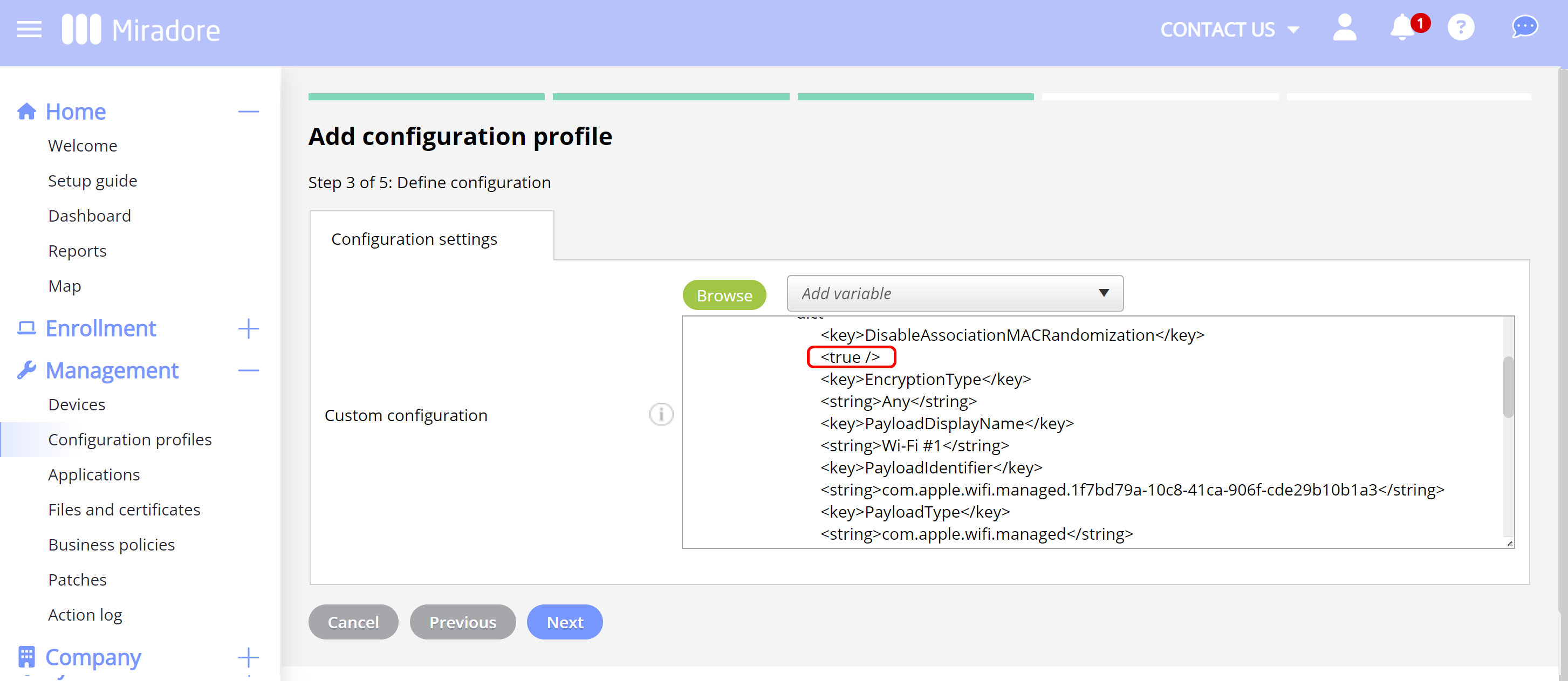 Disable MAC Address Randomization