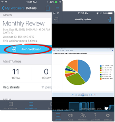 GoToWebinar App for iOS FAQs