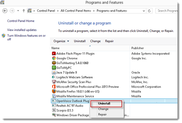 uninstall zoho outlook plugin uninstall zoho outlook plugin
