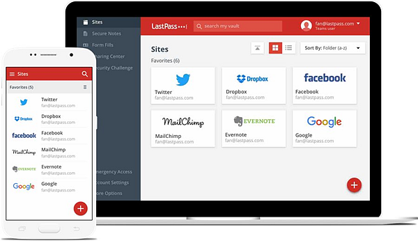 La bóveda de Teams en smartphones y portátiles