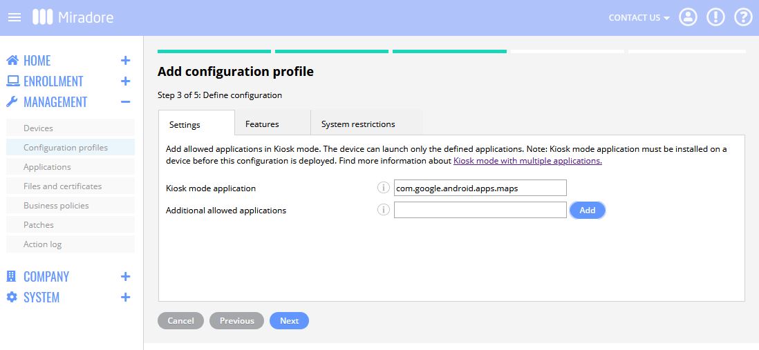 Android kiosk mode GoTo Resolve MDM