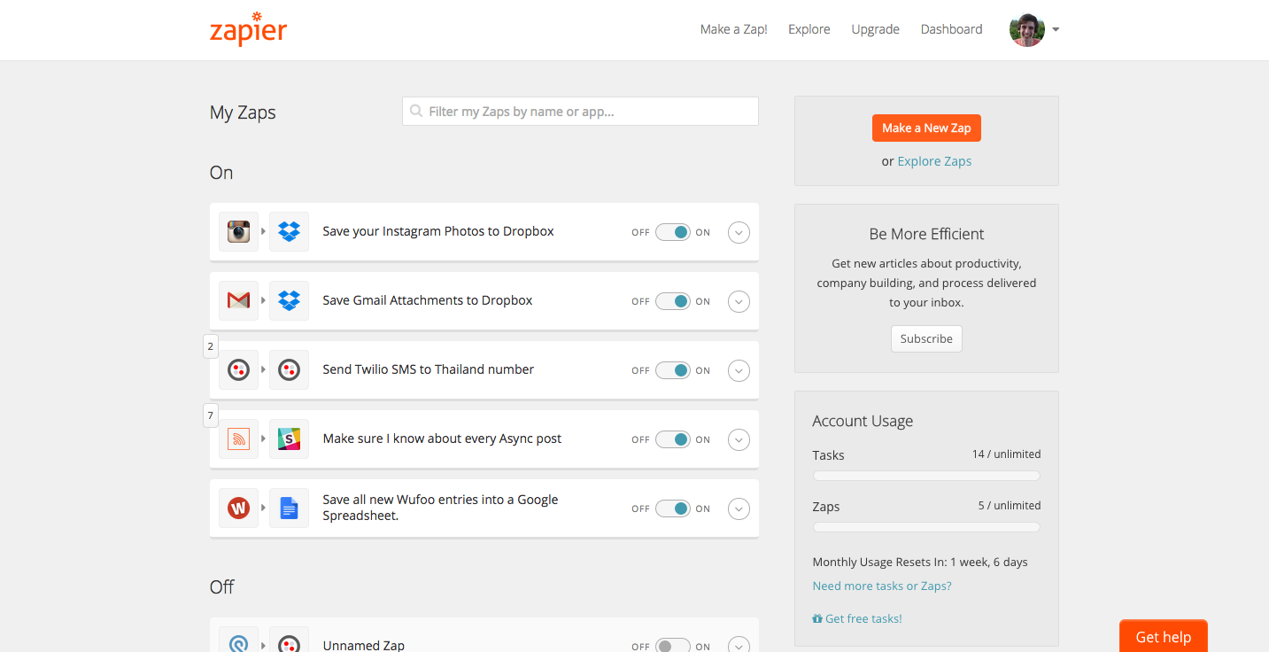 Zapier with GoToTraining Screenshot 2