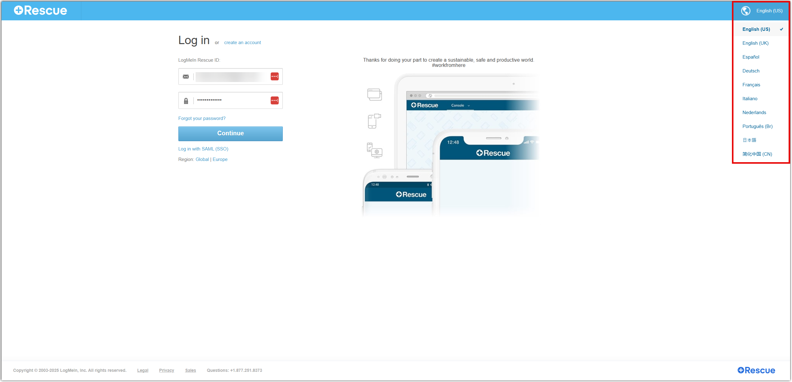 LogMeIn Rescue in a multilingual environment - Rescue Support