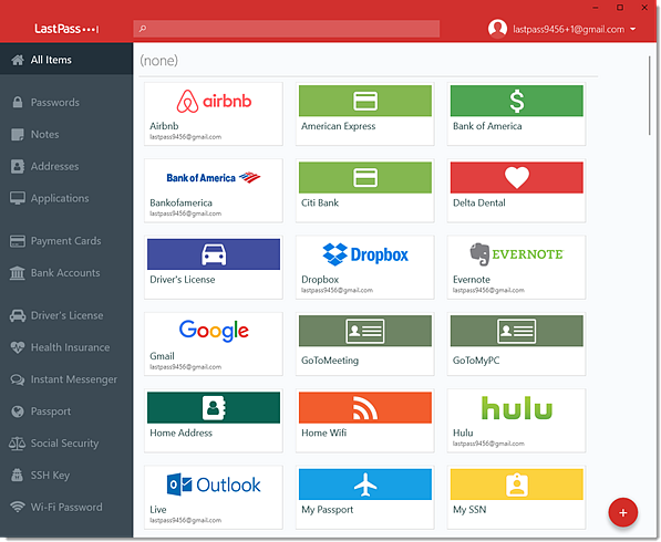 lastpass desktop quick keys