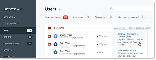 How Do I Force Active Users To Log Off LastPass Support