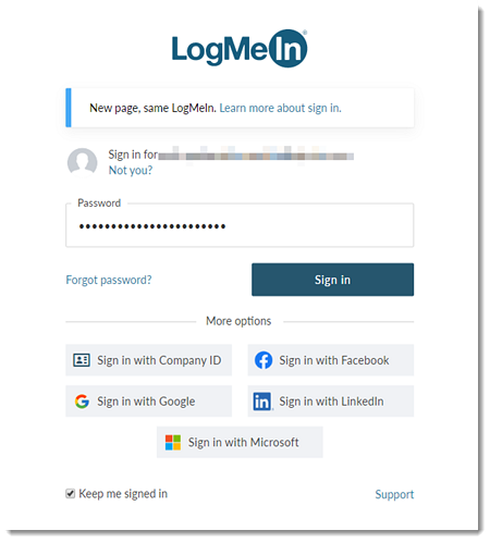Se connecter en utilisant un compte de réseau social