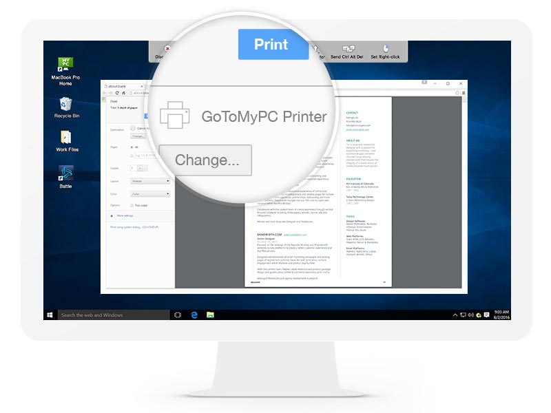 GoToMyPC Remote Print
