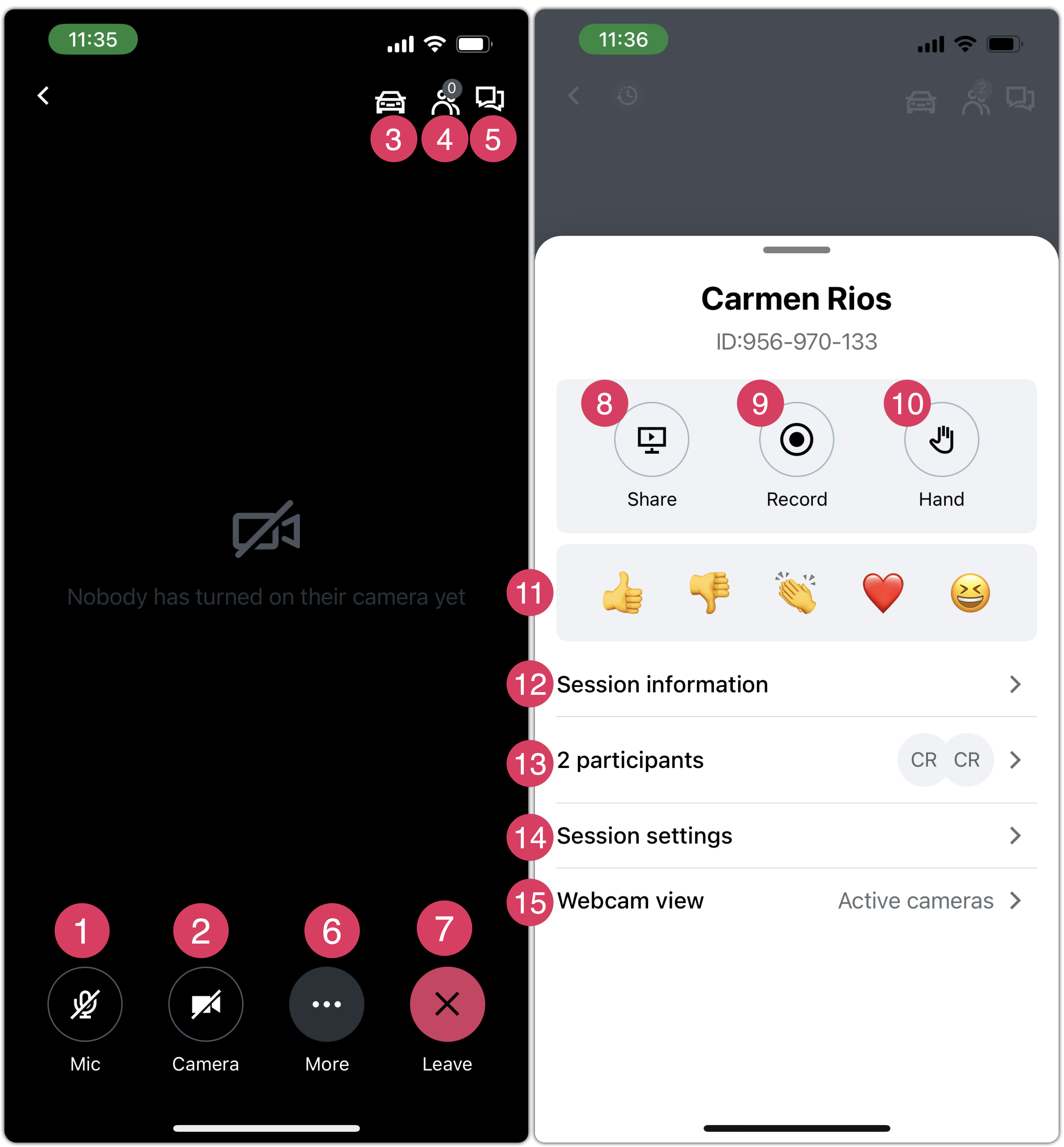 L'esperienza dell'organizzatore in sessione sull'app per mobilità