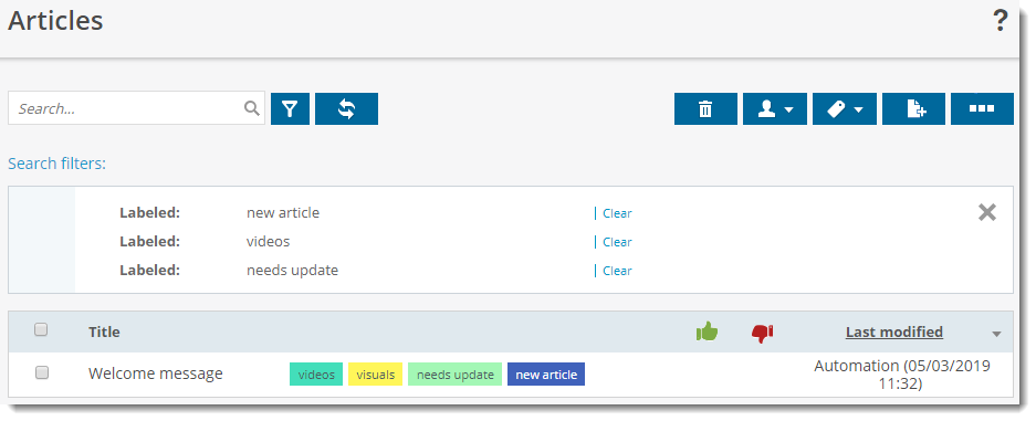 How can I search by a label? - Bold360 Support