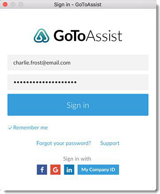 instruction for install gotoassist on mac through the app store