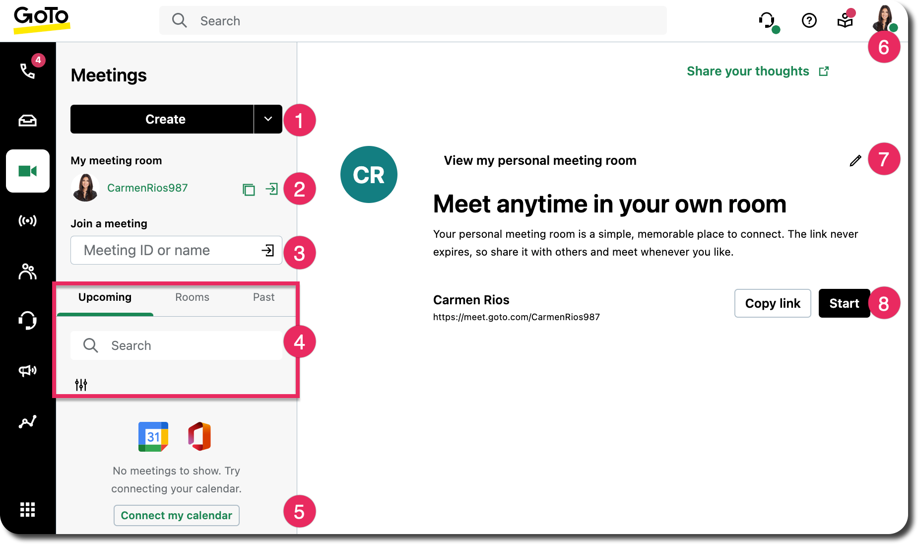 Browser and desktop homepage