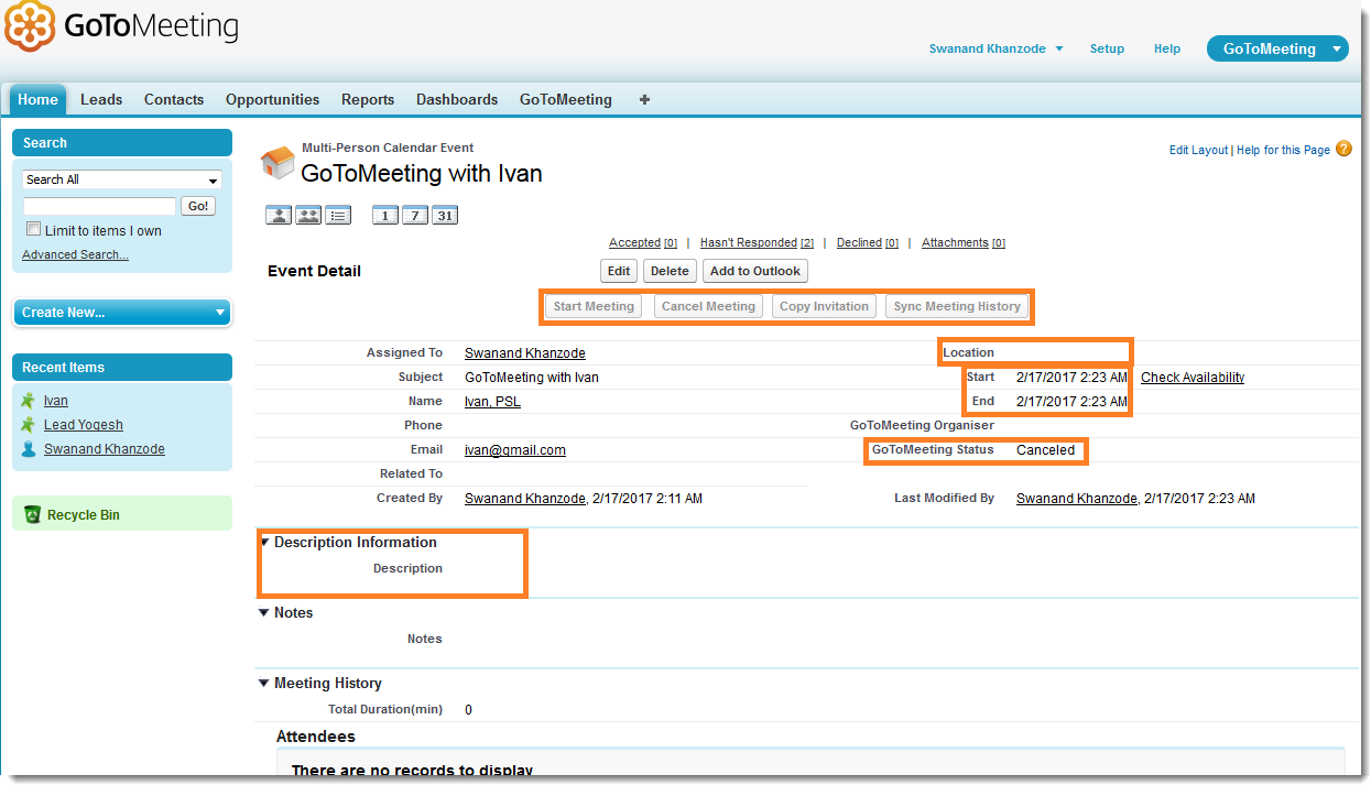 How Do I Update Cancel Or Delete Meetings In Salesforce GoTo 