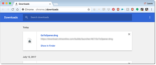 updating chrome on mac