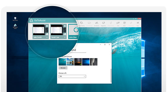 GoToAssist No Screen Unseen