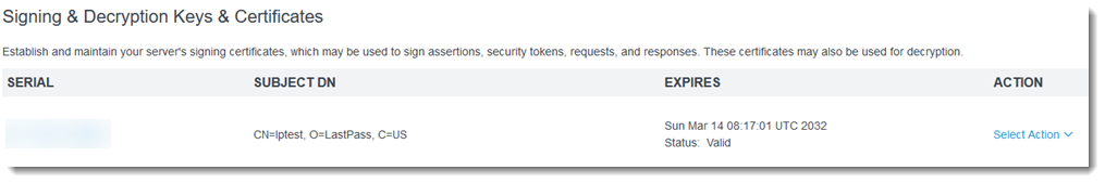 Public Key from Details of Token-signing Certificate Properties