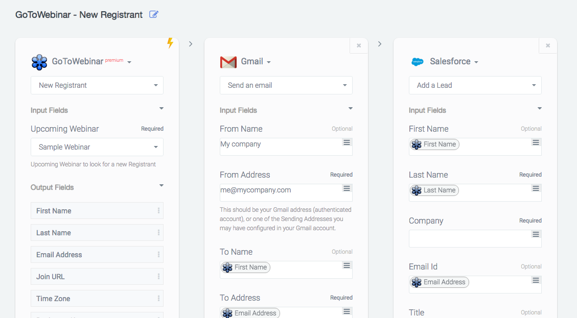 Automate.io Screenshot 1